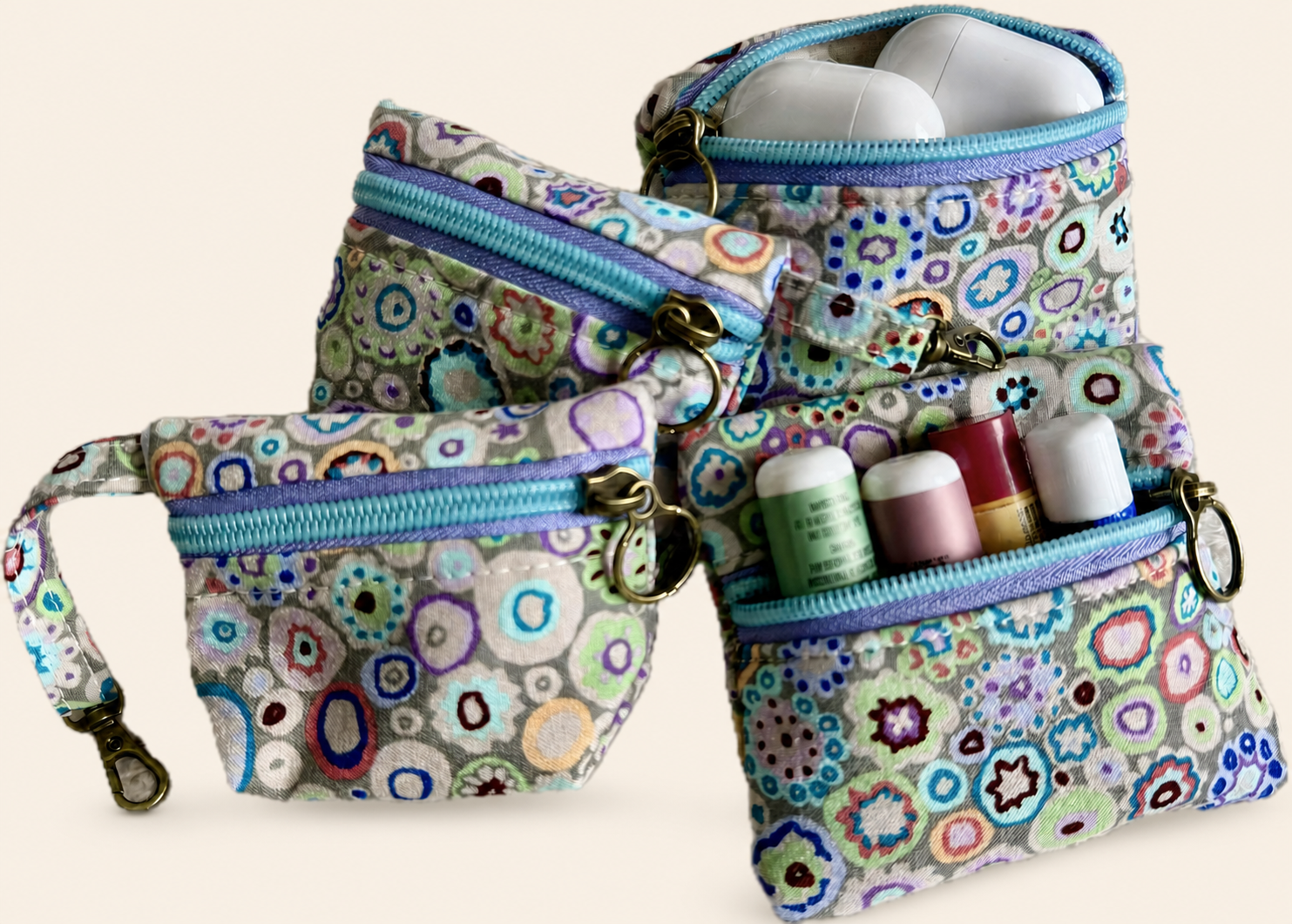 Pocket Pop Zip bags — handmade by Jodi in Seattle